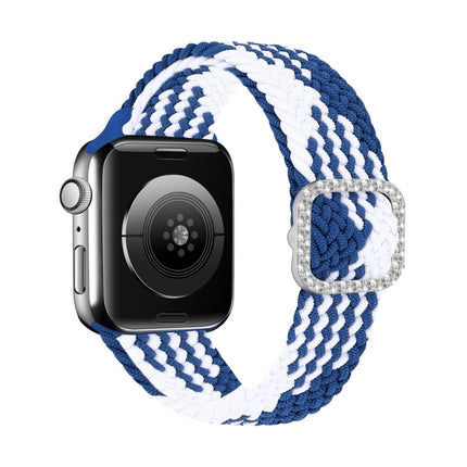 Adjustable Nylon Braided Elasticity Diamond Buckle Replacement Strap Watchband For Apple Watch Series - DealBuddy