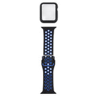 Silicone Replacement Strap Watchband + Protective Case with Screen Protector Set For Apple Watch Series