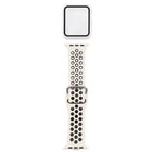 Silicone Replacement Strap Watchband + Protective Case with Screen Protector Set For Apple Watch Series