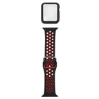 For Apple Watch Series 6 / 5 / 4 / Watch SE 44mm / Black Red