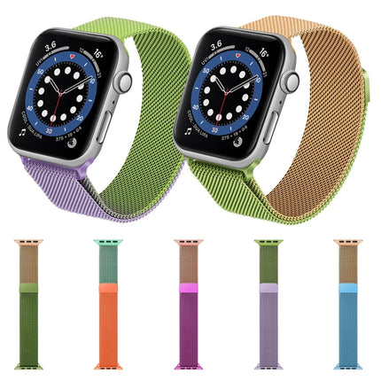 Gradient Color Milan Replacement Strap Watchband For Apple Watch Series, 7 41mm/6&SE&5&4 40mm/3&2&1 38mm, 7 45mm/6&SE&5&4 44mm/3&2&1 42mm - DealBuddy