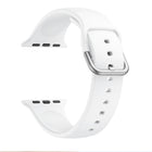 Single-color Silicone Buckle Replacement Strap Watchband For Apple Watch Series, 7 41mm / 6 & SE & 5 & 4 40mm / 3 & 2 & 1 38mm, 7 45mm / 6 & SE & 5 & 4 44mm / 3 & 2 & 1 42mm - DealBuddy