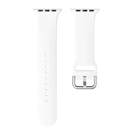 Single-color Silicone Buckle Replacement Strap Watchband For Apple Watch Series, 7 41mm / 6 & SE & 5 & 4 40mm / 3 & 2 & 1 38mm, 7 45mm / 6 & SE & 5 & 4 44mm / 3 & 2 & 1 42mm - DealBuddy