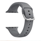 Single-color Silicone Buckle Replacement Strap Watchband For Apple Watch Series, 7 41mm / 6 & SE & 5 & 4 40mm / 3 & 2 & 1 38mm, 7 45mm / 6 & SE & 5 & 4 44mm / 3 & 2 & 1 42mm - DealBuddy