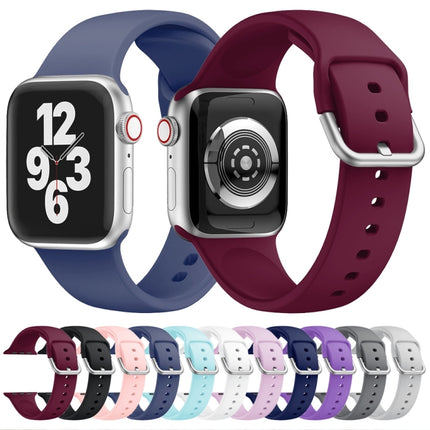 Single-color Silicone Buckle Replacement Strap Watchband For Apple Watch Series - DealBuddy
