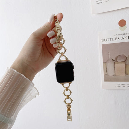 O-shaped Chain Metal Replacement Strap Watchband For Apple Watch Series - DealBuddy