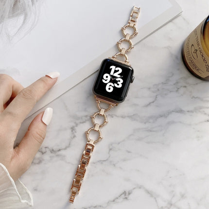 O-shaped Chain Metal Replacement Strap Watchband For Apple Watch Series, 7 41mm/6&SE&5&4 40mm/3&2&1 38mm, 7 45mm/6&SE&5&4 44mm/3&2&1 42mm - DealBuddy