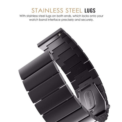 For Samsung Smart Watch One-bead Steel Replacement Strap Watchband, 18mm, 20mm, 22mm - DealBuddy