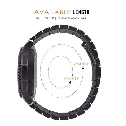 For Samsung Smart Watch One-bead Steel Replacement Strap Watchband, 18mm, 20mm, 22mm - DealBuddy