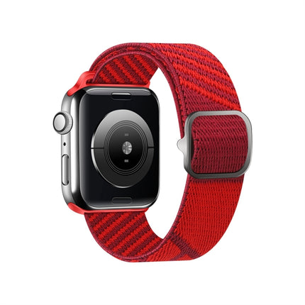 Two-color Nylon Braid Replacement Wrist Strap Watchband For Apple Watch Series, 7 41mm / 6&SE&5&4 40mm / 3&2&1 38mm, 7 45mm / 6&SE&5&4 44mm / 3&2&1 42mm - DealBuddy