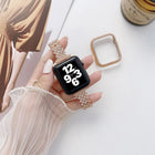 Rhombus Full Diamond Metal Replacement Wrist Strap Watchband + Case For Apple Watch Series, For Apple Watch Series 6 / 5 / 4 / Watch SE 40mm, For Apple Watch Series 6 / 5 / 4 / Watch SE 44mm, 3 & 2 & 1 42mm, 3 & 2 & 1 38mm - DealBuddy
