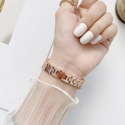 Rhombus Full Diamond Metal Replacement Wrist Strap Watchband + Case For Apple Watch Series - DealBuddy