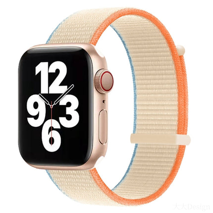 Hook and Loop Fastener Dual Section Replacement Watchband For Apple Watch Series, 7 41mm / 6&SE&5&4 40mm / 3&2&1 38mm, 7 45mm / 6&SE&5&4 44mm / 3&2&1 42mm - DealBuddy