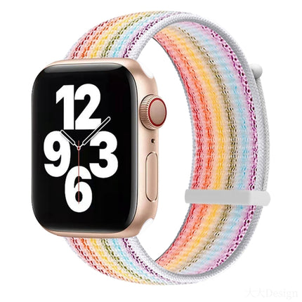 Hook and Loop Fastener Dual Section Replacement Watchband For Apple Watch Series, 7 41mm / 6&SE&5&4 40mm / 3&2&1 38mm, 7 45mm / 6&SE&5&4 44mm / 3&2&1 42mm - DealBuddy