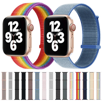 Hook and Loop Fastener Dual Section Replacement Watchband For Apple Watch Series - DealBuddy