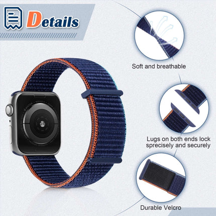 Hook and Loop Fastener Dual Section Replacement Watchband For Apple Watch Series - DealBuddy