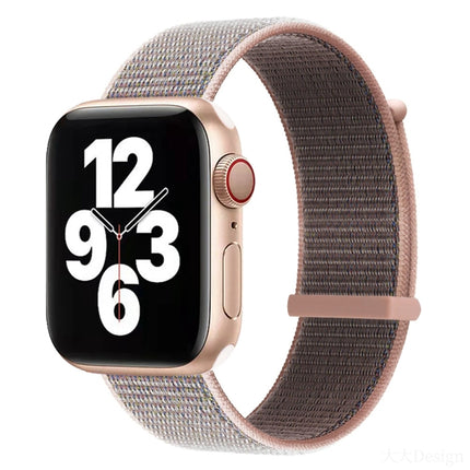Hook and Loop Fastener Dual Section Replacement Watchband For Apple Watch Series, 7 41mm / 6&SE&5&4 40mm / 3&2&1 38mm, 7 45mm / 6&SE&5&4 44mm / 3&2&1 42mm - DealBuddy