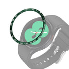 For Samsung Galaxy Watch4 Classic 46mm / Army Green Ring White Letter