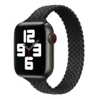 Small Waist Single Loop Nylon Braid Replacement Watchband For Apple Watch Series, XS 135mm, XS 130mm, 7 41mm / 6&SE&5&4 40mm / 3&2&1 38mm - DealBuddy