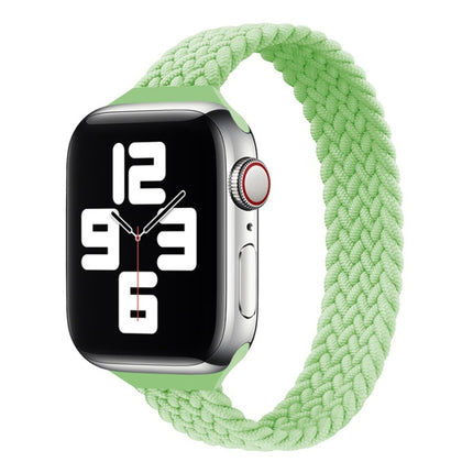 Small Waist Single Loop Nylon Braid Replacement Watchband For Apple Watch Series, XS 135mm, XS 130mm, 7 41mm / 6&SE&5&4 40mm / 3&2&1 38mm