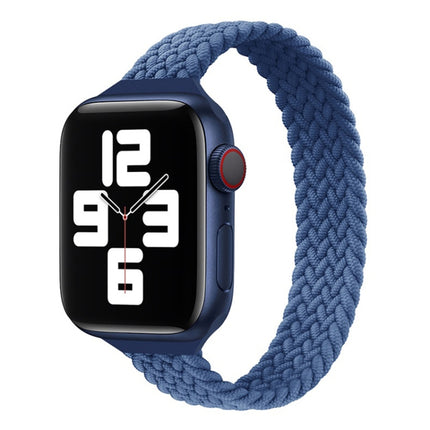 Small Waist Single Loop Nylon Braid Replacement Watchband For Apple Watch Series - DealBuddy