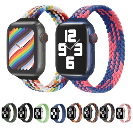 Small Waist Single Loop Nylon Braid Replacement Watchband For Apple Watch Series, XS 135mm, XS 130mm, 7 41mm / 6&SE&5&4 40mm / 3&2&1 38mm - DealBuddy