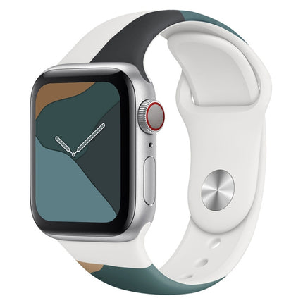 Morandi Series Contrast Color Silicone Replacement Watchband For Apple Watch Series - DealBuddy