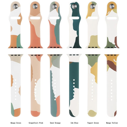 Morandi Series Contrast Color Silicone Replacement Watchband For Apple Watch Series - DealBuddy