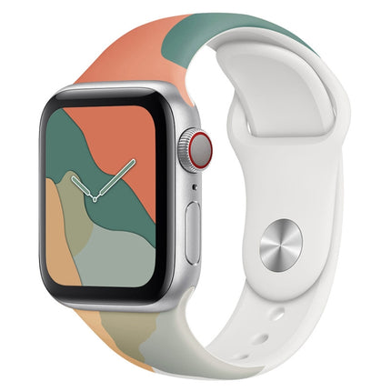 Morandi Series Contrast Color Silicone Replacement Watchband For Apple Watch Series - DealBuddy