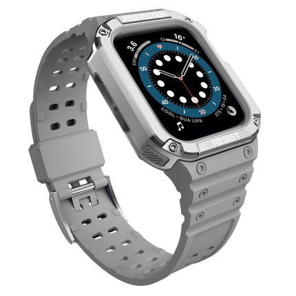 Silicone Integrated Replacement Strap Watchband For Apple Watch Series, For Apple Watch Series 9&8&7 45mm / SE&6&5&4 44mm / 3&2&1 42mm - DealBuddy
