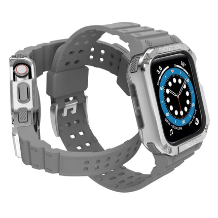 Silicone Integrated Replacement Strap Watchband For Apple Watch Series, For Apple Watch Series 9&8&7 45mm / SE&6&5&4 44mm / 3&2&1 42mm - DealBuddy