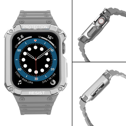 Silicone Integrated Replacement Strap Watchband For Apple Watch Series, For Apple Watch Series 9&8&7 45mm / SE&6&5&4 44mm / 3&2&1 42mm - DealBuddy