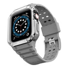 Silicone Integrated Replacement Strap Watchband For Apple Watch Series, For Apple Watch Series 9&8&7 45mm / SE&6&5&4 44mm / 3&2&1 42mm - DealBuddy