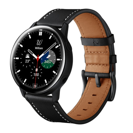 Leather Replacement Strap Watchband, For Samsung Galaxy Watch 3 41mm, For Samsung Galaxy Watch 3 45mm, For Samsung Galaxy Watch 42mm, For Samsung Galaxy Watch 46mm - DealBuddy