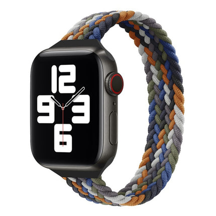 Small Waist Single Loop Nylon Braid Replacement Watchband For Apple Watch Series 7 41mm / 6&SE&5&4 40mm / 3&2&1 38mm, S 135mm, M 145mm, L 155mm - DealBuddy