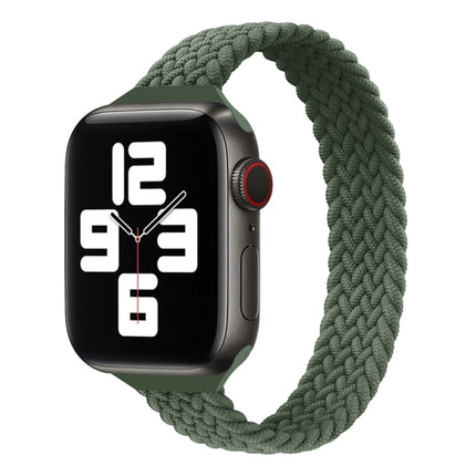 Small Waist Single Loop Nylon Braid Replacement Watchband For Apple Watch Series 7 45mm / 6&SE&5&4 44mm / 3&2&1 42mm, S 145mm, M 155mm, L 165mm - DealBuddy