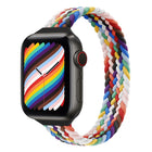 Small Waist Single Loop Nylon Braid Replacement Watchband For Apple Watch Series 7 45mm / 6&SE&5&4 44mm / 3&2&1 42mm - DealBuddy