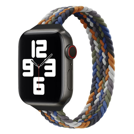 Small Waist Single Loop Nylon Braid Replacement Watchband For Apple Watch Series 7 45mm / 6&SE&5&4 44mm / 3&2&1 42mm, S 145mm, M 155mm, L 165mm - DealBuddy