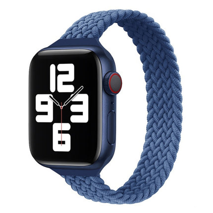 Small Waist Single Loop Nylon Braid Replacement Watchband For Apple Watch Series 7 45mm / 6&SE&5&4 44mm / 3&2&1 42mm, S 145mm, M 155mm, L 165mm - DealBuddy