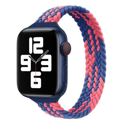 Small Waist Single Loop Nylon Braid Replacement Watchband For Apple Watch Series 7 45mm / 6&SE&5&4 44mm / 3&2&1 42mm, S 145mm, M 155mm, L 165mm - DealBuddy