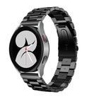 Universal Flat Head Three-bead Stainless Steel Replacement Strap Watchband, For Samsung Galaxy Watch4 40mm/44mm, For Samsung Galaxy Watch4 Classic 42mm/46mm - DealBuddy