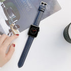 Sewing Leather Replacement Strap Watchband For Apple Watch Series - DealBuddy