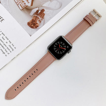 Sewing Leather Replacement Strap Watchband For Apple Watch Series - DealBuddy