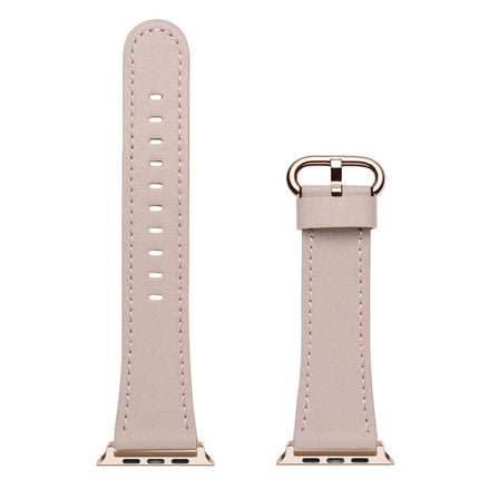 Classic Buckle Leather Replacement Strap Watchband For Apple Watch Series - DealBuddy