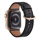 Classic Buckle Leather Replacement Strap Watchband For Apple Watch Series - DealBuddy