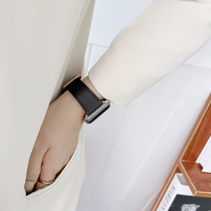 Classic Buckle Leather Replacement Strap Watchband For Apple Watch Series, 7 41mm / 6&SE&5&4 40mm / 3&2&1 38mm, 7 45mm / 6&SE&5&4 44mm / 3&2&1 42mm - DealBuddy