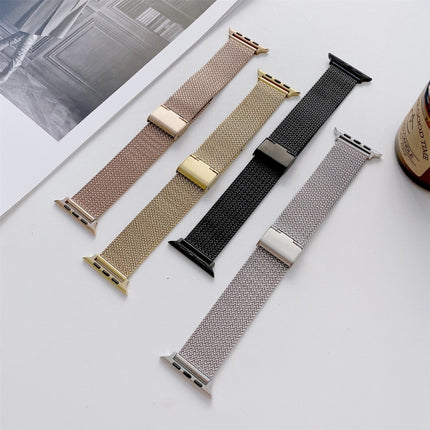 V-shaped Buckle Straight Steel Replacement Strap Watchband For Apple Watch Series, 7 41mm / 6&SE&5&4 40mm / 3&2&1 38mm, 7 45mm / 6&SE&5&4 44mm / 3&2&1 42mm - DealBuddy