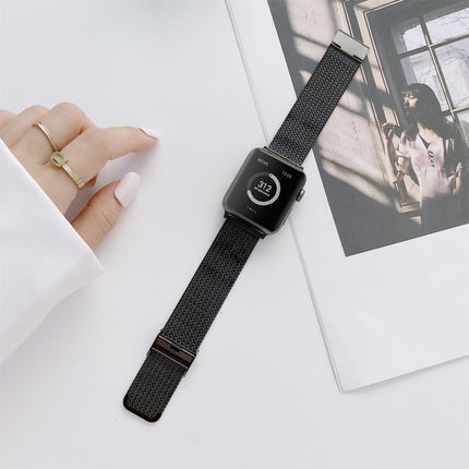 V-shaped Buckle Straight Steel Replacement Strap Watchband For Apple Watch Series, 7 41mm / 6&SE&5&4 40mm / 3&2&1 38mm, 7 45mm / 6&SE&5&4 44mm / 3&2&1 42mm - DealBuddy