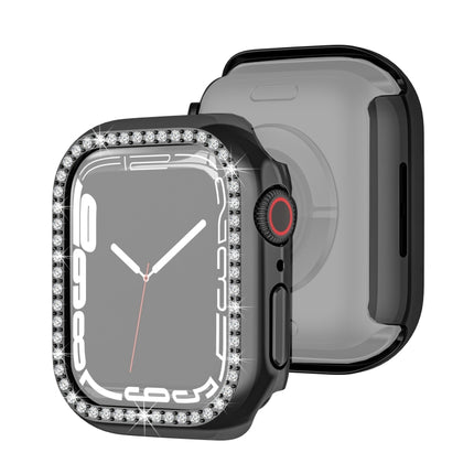 Electroplating PC Single Row Diamond Protective Case For Apple Watch Series, For Apple Watch Series 9 / 8 / 7 41mm, For Apple Watch Series 9 / 8 / 7 45mm - DealBuddy