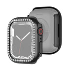 Electroplating PC Single Row Diamond Protective Case For Apple Watch Series, For Apple Watch Series 9 / 8 / 7 41mm, For Apple Watch Series 9 / 8 / 7 45mm - DealBuddy